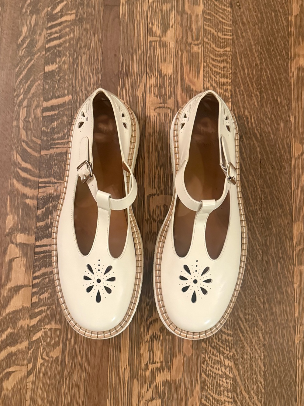 NWOT Chloe Kurtys Crepe Platform Mary Jane- size 40